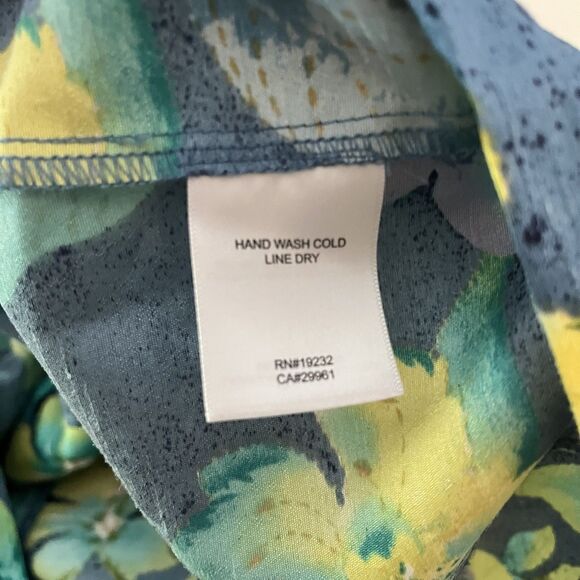 Alfred Dunner Women’s Floral Blouse Jacket Size 16 Blue Lightweight Beaded - Picture 6 of 6